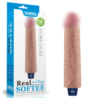 Вібратор реалістичний тілесного кольору Lovetoy Real Softee Rechargeable