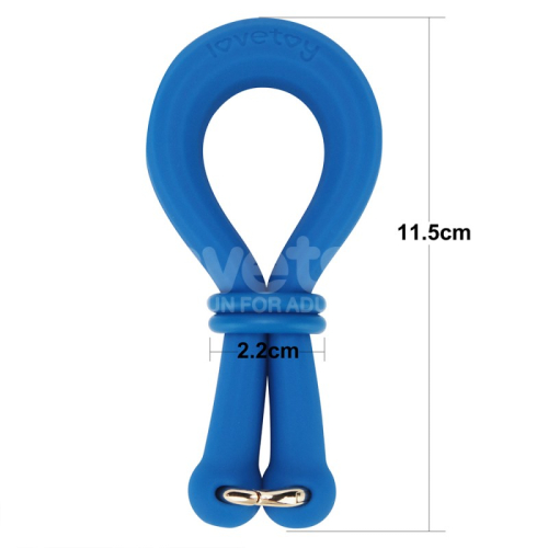 Ерекційна петля на член синього кольору Lovetoy Pinnacle Pro Anyfit Plus Stretcher - 2