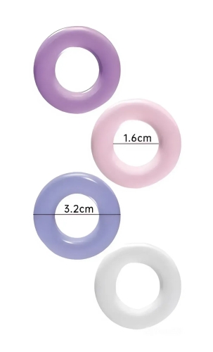 Ерекційне кільце випадкового кольору Meleon - Delay Rings (Assorted Colors) - 13