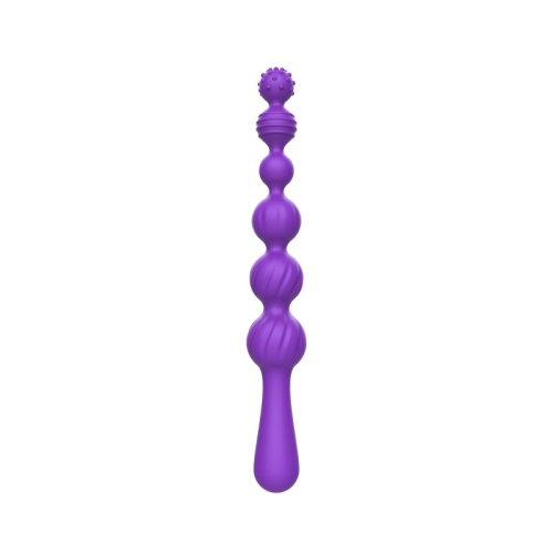 Анальні кульки силіконові фіолетового кольору Cnt Throne Anal Bead - 2