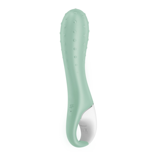 Вібратор вагінальний із пухирцями зелений Satisfyer Air Pump Vibrator 3 - 4