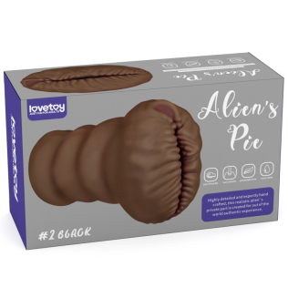 Мастурбатор вагина для мужчин коричневого цвета Lovetoy Aliens Pie Masturbator №2