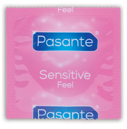 Презервативы Ультратонкие латексные прозрачного цвета Pasante Sensitive Feel 144 штуки - 2