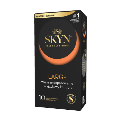 Презервативи збільшені безлатексні з поліізопрену SKYN Large 10 штук - 1