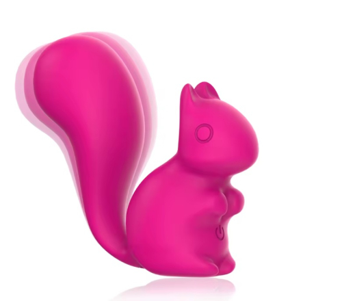 Міні-вібратор кліторальний у формі білочки рожевий Every Night Toys Debbie 10 режимів вібрації - 1