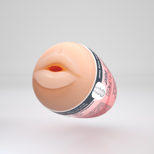 Мастурбатор у колбі яйце рот реалістичний тілесний CRUSHIOUS EZY EGG THE Mouth - 4