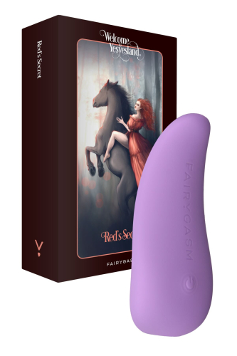 Клиторальный стимулятор фиолетового цвета FairyGasm ThrillLeaf - 1