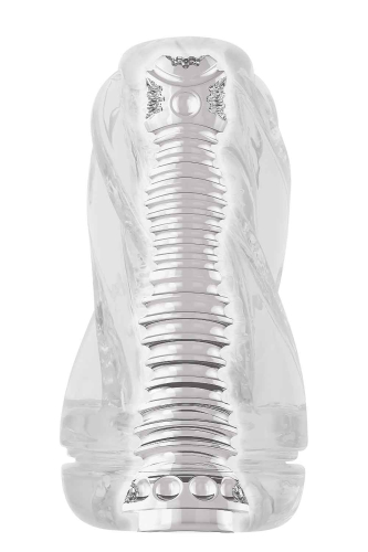 Мастурбатор прозорого кольору Zero Tolerance twist stroker clear - 4