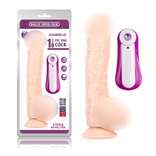 Тілесний реалістичний вібратор з пультом керування Alexander Lee 10 Vibrating Dildo