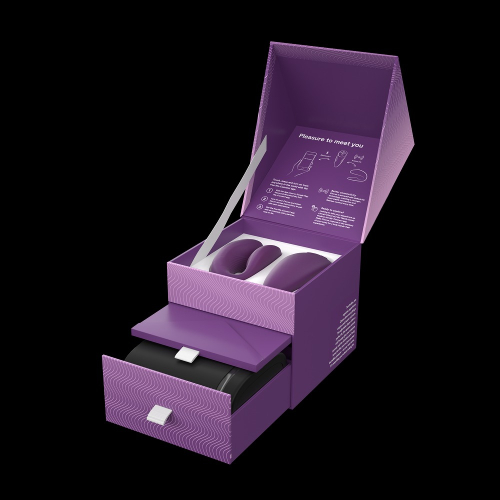 Вибромассажер для пар с функцией управления со смартфона фиолетовый We-Vibe Chorus - 8