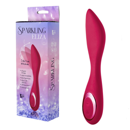 Вибратор гибкий для точки G красного цвета Dream Toys SPARKLING ELIZA - 2