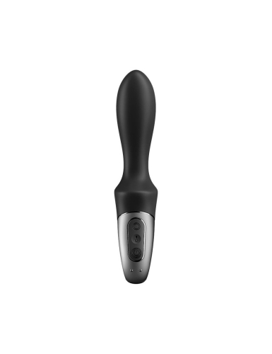 Силіконовий вібростимулятор з управлінням зі смартфона чорний Satisfyer Heat Climax - 3
