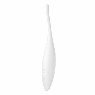 Смарт вибратор для клитора белого цвета Satisfyer Twirling joy