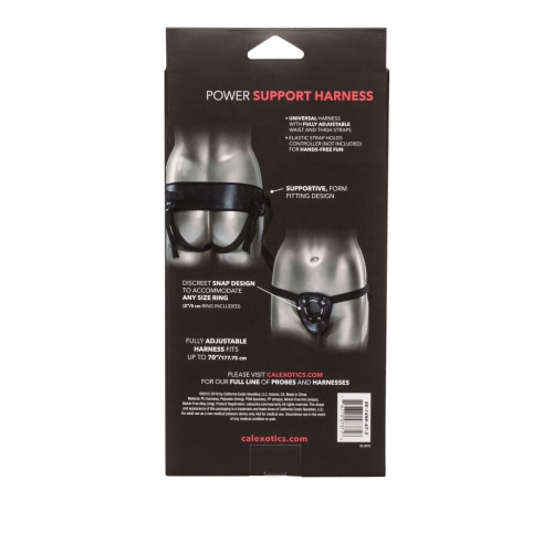 Трусики для страпону чорного кольору California еxotic novelties Universal Love Rider Power Support Harness - 4