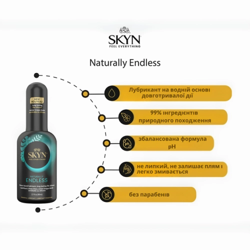Лубрикант на водній основі Skyn ​​Naturally Endless 80 мл - 4