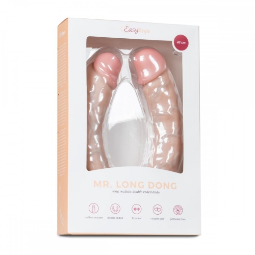 Двосторонній реалістичний фалоімітатор Easy Toys Mr. Long Dong 50cm - 4