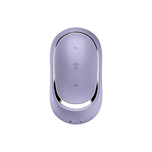 Вибратор с вакуумной стимуляцией клитора фиолетового цвета Satisfyer Pro To Go 2 - 4