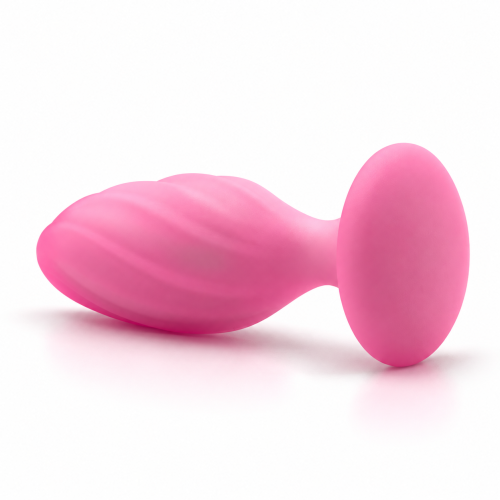 Смарт анальная вибропробка розовая UNIVIBE Marshmallow Bloom - 4