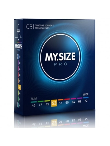 MY SIZE PRO презервативи 53 мм 3 штуки Май Сайз про Латексні - 1