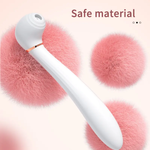 Вібромасажер Ванд з вакуумом та вібрацією колір білий We love Desirable wand - 6