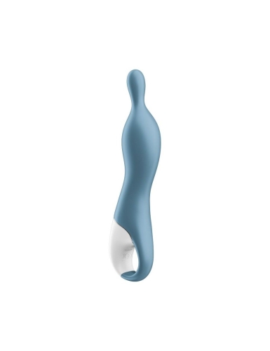 Вибромассажер для стимуляции точки G водонепроницаемый синий Satisfyer A-Mazing 1 - 2