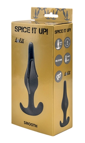 Анальний плаг Spice it up Smooth-Dark Grey, 57800802 - 1