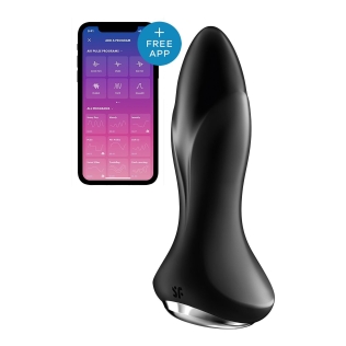 Смарт Анальна пробка чорного кольору Satisfyer Rotator Plug