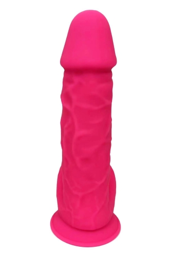 Фаллоимитатор реалистичный с мошонкой на присоске розовый Dream Toys Real Love - 3