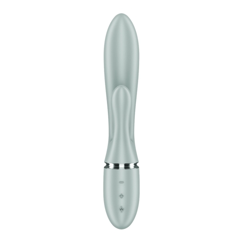 Вібратор-кролик із перловим масажем сіро-зелений Satisfyer Pearl Bunny 2 Greygreen - 5
