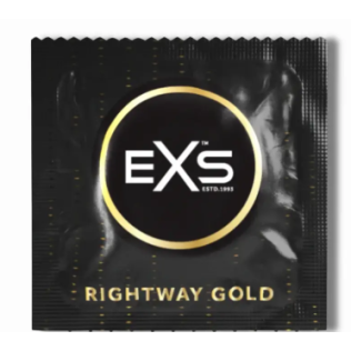 Презервативи тонкі та зволожені EXS Rightway Gold 1 штука