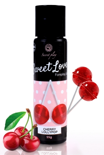 Оральний лубрикант на водній основі зі смаком вишні Secret Play Sweet Love 60 мл - 1