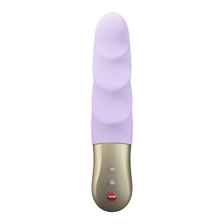 Мини пульсатор ребристый для стимуляции клитора сиреневого цвета Fun Factory Stronic Petite 