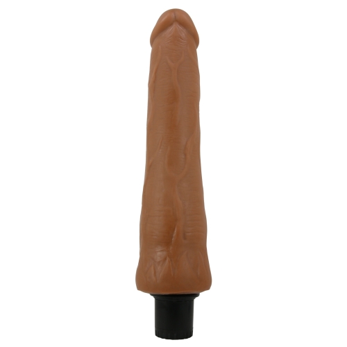 Вібратор реалістичний коричневого кольору LyBaile Baile Alfredo Sliding Skin - 7