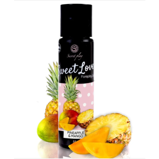Оральний лубрикант на кремоподібній основі зі смаком манго та ананасу Secret Play Sweet Love Mango &amp;amp; Pineapple Gel 60 мл