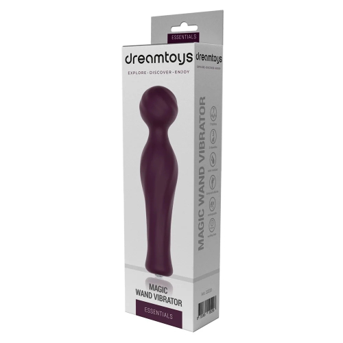Вібратор-мікрофон із стразом бордовий Dream Toys Essentials Magic Wand - 2