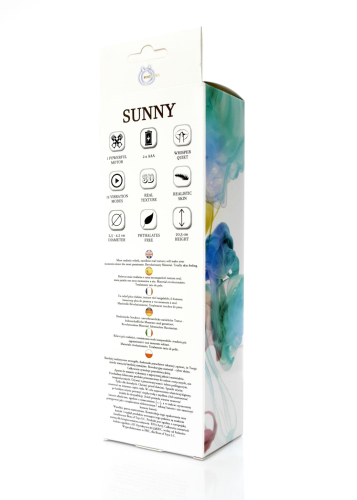 Вібратор великий реалістичний із кібершкіри тілесного кольору Boss series Sunny - 3