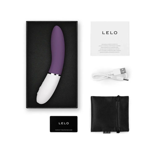 Смарт вибратор вагинальный и для точки G сливовый Lelo Liv 3 Deep - 2
