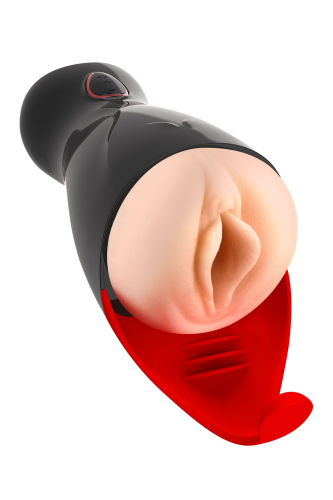 Мастурбатор вагіна з вібрацією Real Body Real Sucking Pussy 2 чорний - 1