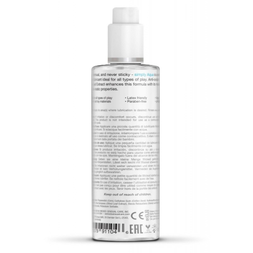 Лубрикант на водной основе Wicked Sensual Care Simply Aqua Lubricant 120 мл - 2