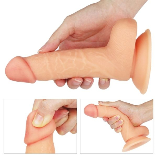 Фаллоимитатор на присоске реалистичный телесного цвета 7 The Ultra Soft Dude - 2