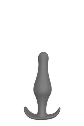 Анальний плаг сірий з Т-подібною ручкою PLUG WITH T-HANDLE - 1