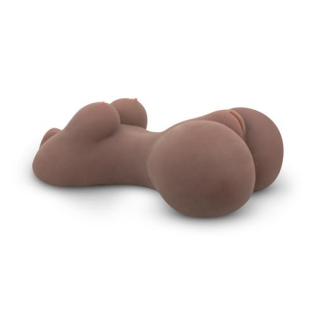 Мастурбатор реалистичный полуторс Анус и Вагина коричневого цвета EasyToys Vanessa Davis