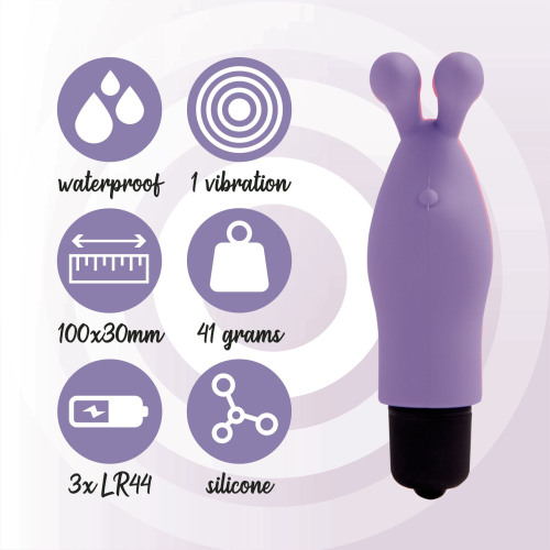 Вібратор на палець для стимуляції клітора фіолетовий FeelzToys Magic Finger Vibrator - 5