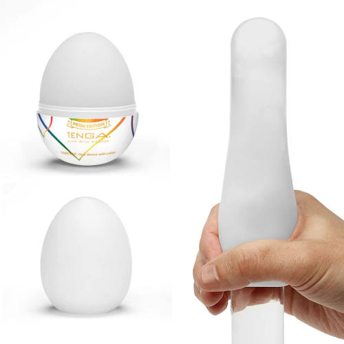 Мастурбатор яйцо для мужчин белый Tenga Egg Lovers Pride Edition - 3