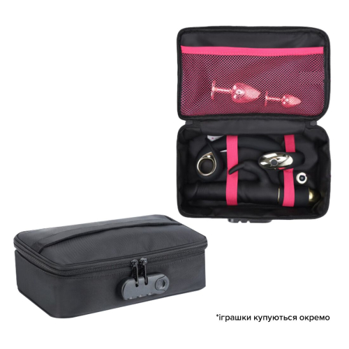 Сумка для секс игрушек черного цвета Dorcel DISCREET BOX - 1