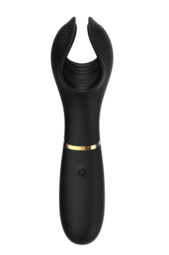 Мастурбатор для пеніса із вібрацією чорного кольору Dream Toys ELITE MAEL - 5