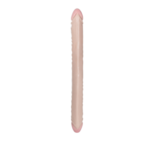 Фалоімітатор двосторонній реалістичний бежевого кольору California Exotic Novelties - 3