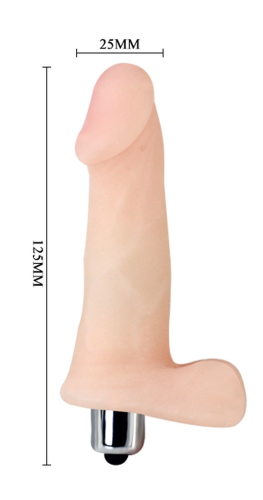 Вібратор реалістичний тілесного кольору LYBAILE BAILE Slick Pleasure - 5