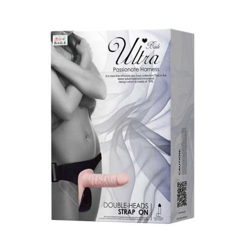 Страпон подвійний на трусиках з вібрацією Ultra Passionate Harness BW-022049 - 10
