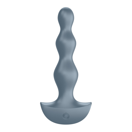 Анальный 12/3,2 см стимулятор-бусины с двумя моторами Satisfyer Lolli-Plug 2 (ice blue) Пробка Лолли - 1